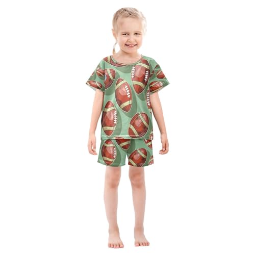 senya Short Sleeve Pajamas Sets Summer Cotton Sleepwear Rugby Green Brown3