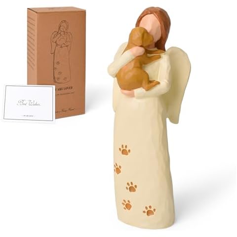 Cuayaes Dog Guardian Angel Figurine Cover