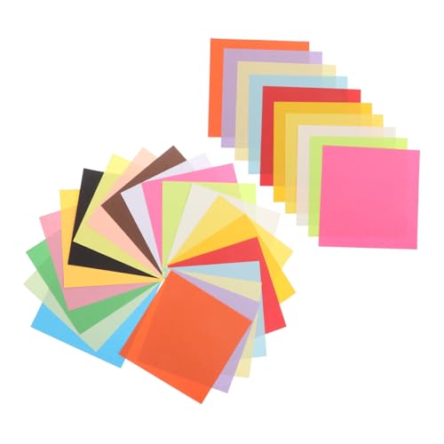 Papier origami coloré 600 feuilles à découpe carrée parfaite pour l'art du pliage précis