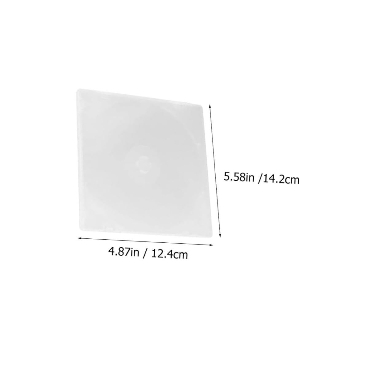 MUCKLILY 10Pcs Portable CD Boxes Transparent Plastic DVD Holders Lightweight Storage for and Protection of and DVDs for Organizing Your Collection