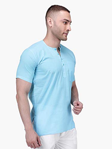 Image of Rajubhai Hargovindas Mens Casual Cotton Straight Kurta