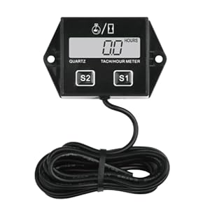 Yooreal Digital Drehzahlmesser Stundenzähler für Motoren