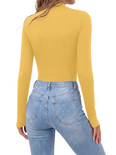 Image of OPOIPIN Women's Long Sleeve Basic Bodysuit