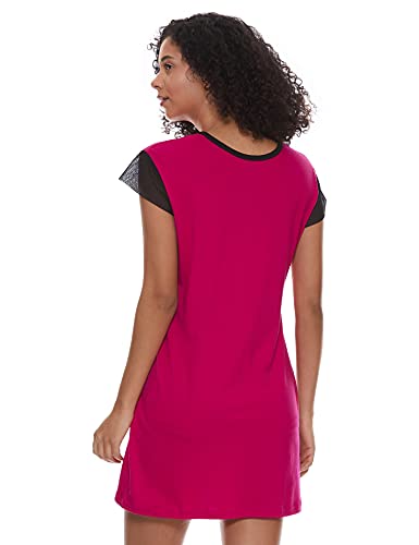 Image of Klamotten Women's Cotton Mid Thigh Length Regular Nightdress