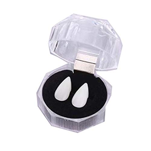 Detectorcatty Vampire Tooth Ghost Devil Fangs Dentures False Teeth Halloween Party Cosplay Props Decoration Costume Props Favors