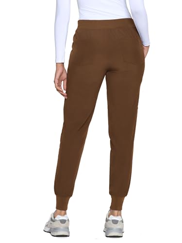 Image of COZYFIT Womens Scrub Pants - Soft Stretch Yoga Style with 5 Pockets, Slim Fit Jogger Scrubs Pants for Women