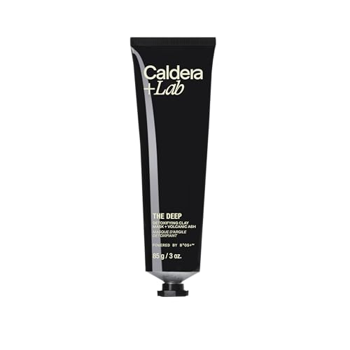 Caldera + Lab The Deep | Men's Organic Hydrating Clay Face Mask for Dry, Sensitive, & Normal Skin – Vegan, Natural & Antioxidant Packed Exfoliating Skincare Facial Treatment