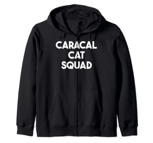 Caracal Cat Squad - Caracal Cat Lover Divertido Sudadera con Capucha