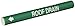 Brady 4121-A Bradysnap-On Pipe Marker, B-915, White On Green Coiled Printed Plastic Sheet, Legend "Roof Drain"