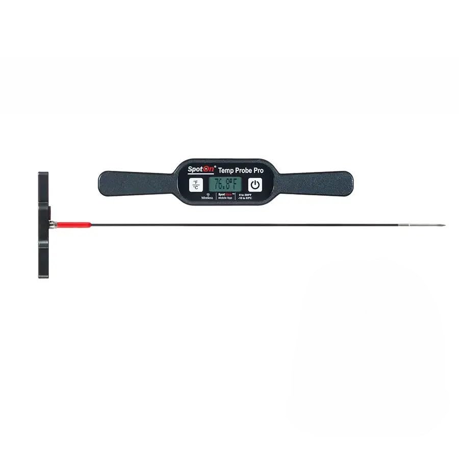 SpotOn Temp Probe Pro 36, Digital LCD Display, 36-Inch Stainless Steel Probe, -40°F to 185°F Range, ±1°F Accuracy, for Soil, Compost and Grain Temperature Measurement 42010