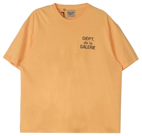 Gallery Dept., Pre-Loved Men's Vintage Print French Classic Logo T-Shirt, XXL, Orange