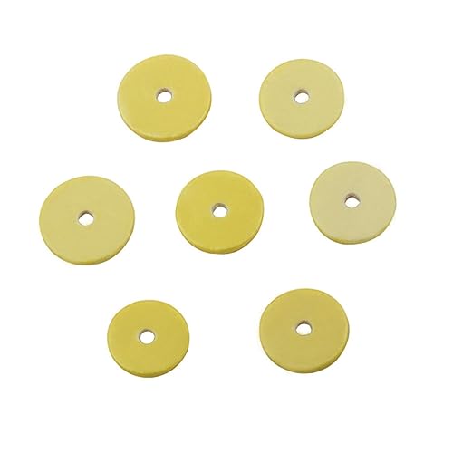 SUPVOX 16 1 Flute Pad Light Yellow Woodwind Accessories for Open Instruments Includes Various Pads for Flute Maintenance and Replacement