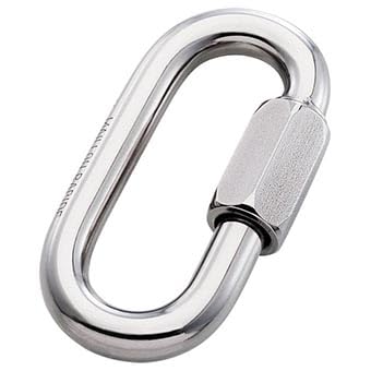 Steel Quick Link Std Stainless Plated- 8 mm.