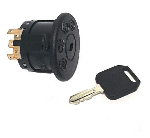 HITY MOTOR (New Ignition Key Switch w/Key AYP Sears Craftsman Roper 175566 Lawn Mower Genuine fits 175566 Compatible with 532189687, 532163968 MTD 725-1741, 925-1741 Murray 94762, 97462MA, 94762MAX
