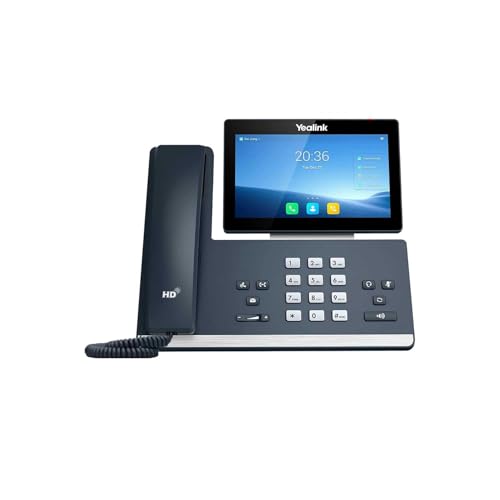 Yealink T58W 16 Lines. 7-Inch Color Touch Screen Display. Dual USB Ports, Dual-Port Gigabit Ethernet, PoE, Power Adapter Not Included (SIP-T58W - Corded Handset Version) (Renewed)
