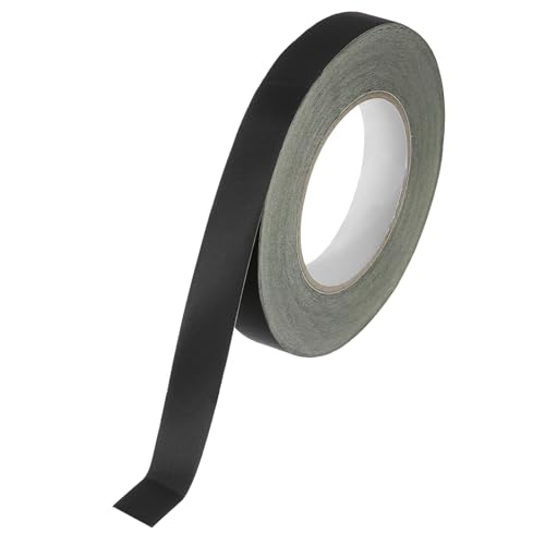 Image of MECCANIXITY Insulating Acetate Cloth Adhesive Tape, 0.8in x 98ft Black Electrical Heat Resistant Fabric Tape with Paper for Laptop Electric Automotive Guitar Repair Wire Harness