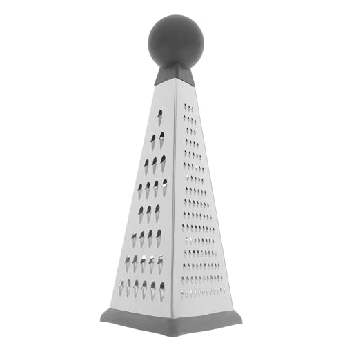KICHOUSE Kitchen Grater Shredder Box of 1 Stainless Steel Cheese Fruit Vegetable Ginger Chocolate Easy to Clean