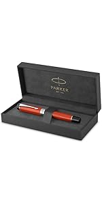 Amazon | PARKER パーカー 万年筆 ソネット レッドGT 細字 18金ペン先