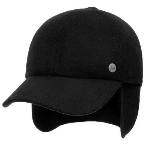 Preisvergleich Produktbild bugatti Windstopper Gore Baseballcap Baseballkappe Windschutz Nackenschutz Wollcap Wintercap (60 cm - schwarz)