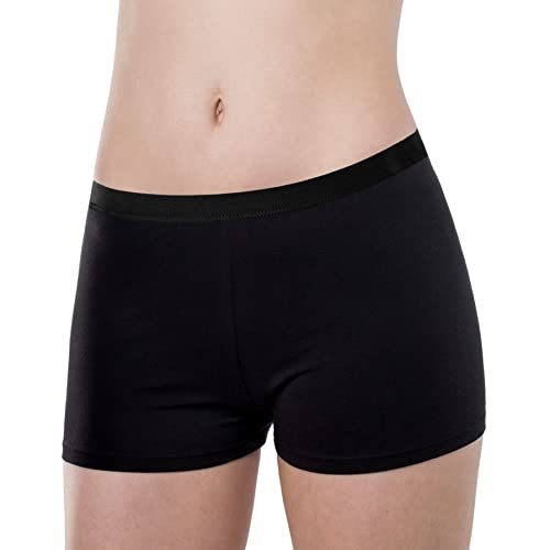 Elita Women’s Soft Cotton Boy Short Panty, Black, Medium (M), Pack of 1 by Elita - Used condition - CA$14.07