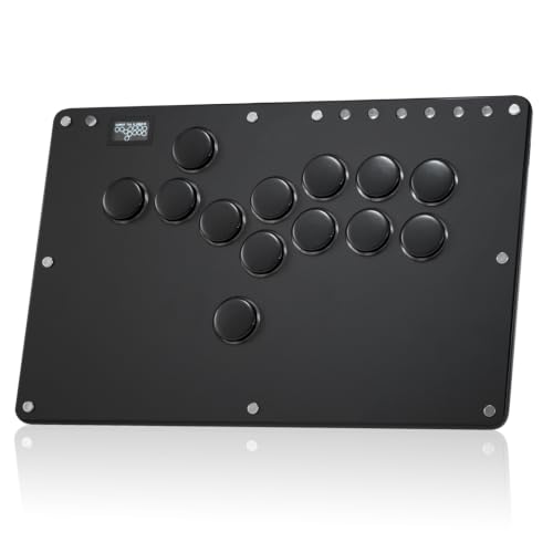 Image of JZW-Shop Haute42 Arcade Stick T13, All-Button Arcade Controller for Switch /PC /PS4 /PS3 /Steam Deck, Slim Arcade Fight Stick Game Keyboard with Turbo & Custom RGB, Supports Hot-Swap & SOCD