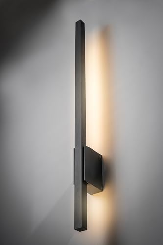 CGC Lighting Anthracite Dark Grey Long Slim LED Outdoor Indoor Wall Light 3000k Warm White 12W IP54 (Grey 3000K LED) - Image 6