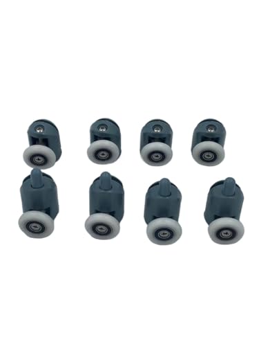 Ruedas Mampara Ducha Juego de 4 a 8 poleas for cabinas ducha, rodillos for, corredores, ruedas y 20 mm, 22, 23, 25 27 diámetro(4 upper 4pcs lower,20MM_6MM)