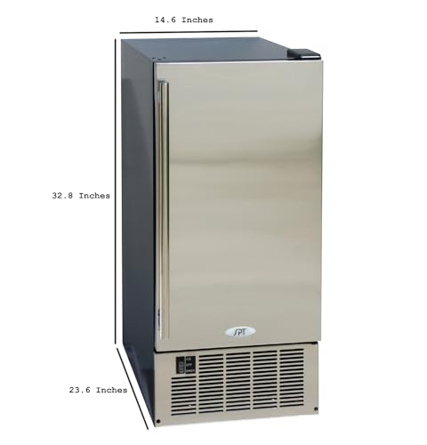 Image of SPT IM-60YUSA: 50LBS Stainless Steel Under-Counter Ice Maker