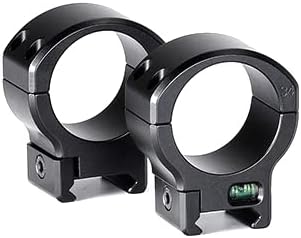 Sunwayfoto SP-3428 - Juego de 2 anillos de alcance de 1.339 in de alto, 1.102 in de diámetro, riel Picatinny compatible con miras telescópicas