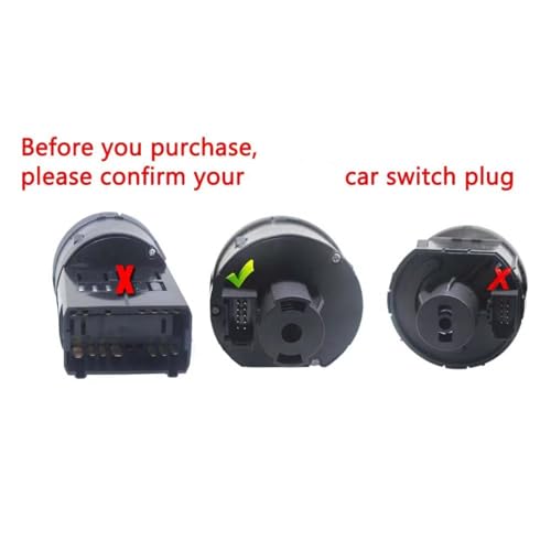 Interruptor de control de faros delanteros VW Touran 2006-2015 Golf MK5 MK6 sensor 5