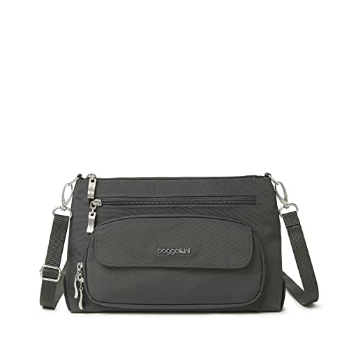 Image of Baggallini Original Everyday 11x7.5 Crossbody Bags Rfid Protected Lightweight Nylon Zippered Travel Purse
