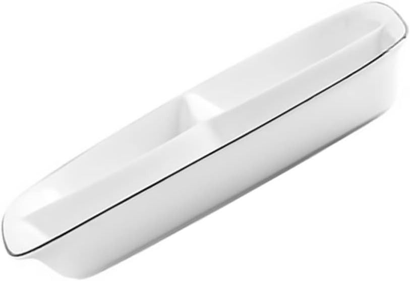 Practical Ceramic Dinner Plate Breakfast Plate White Serving Platter Safe for Daily Use