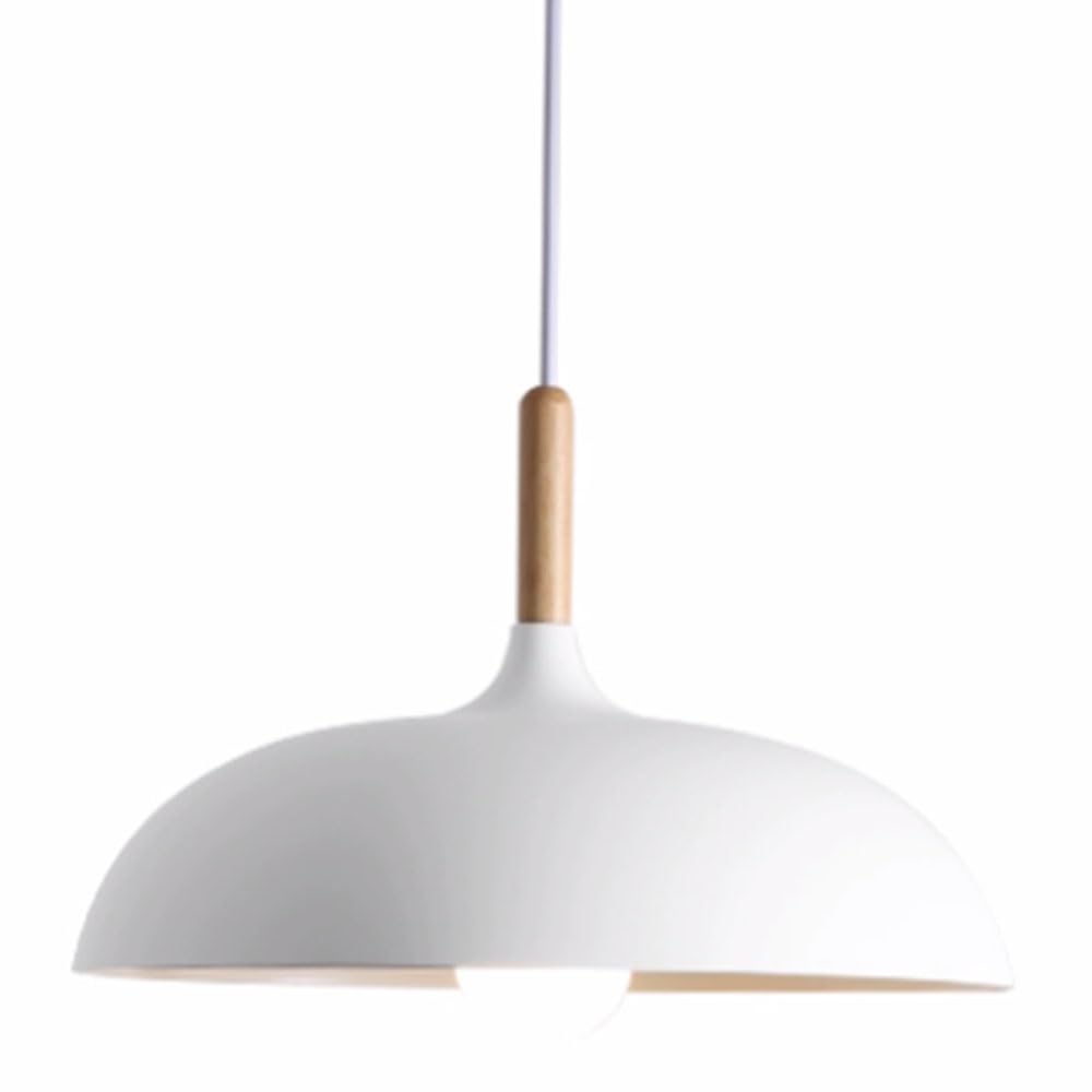 Lustre artisanal moderne ajustable et lampe suspendue en bois de couleur