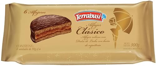 Alfajores Terrabusi (Chocolate Relleno con Dulce de Leche, 300 gr.)