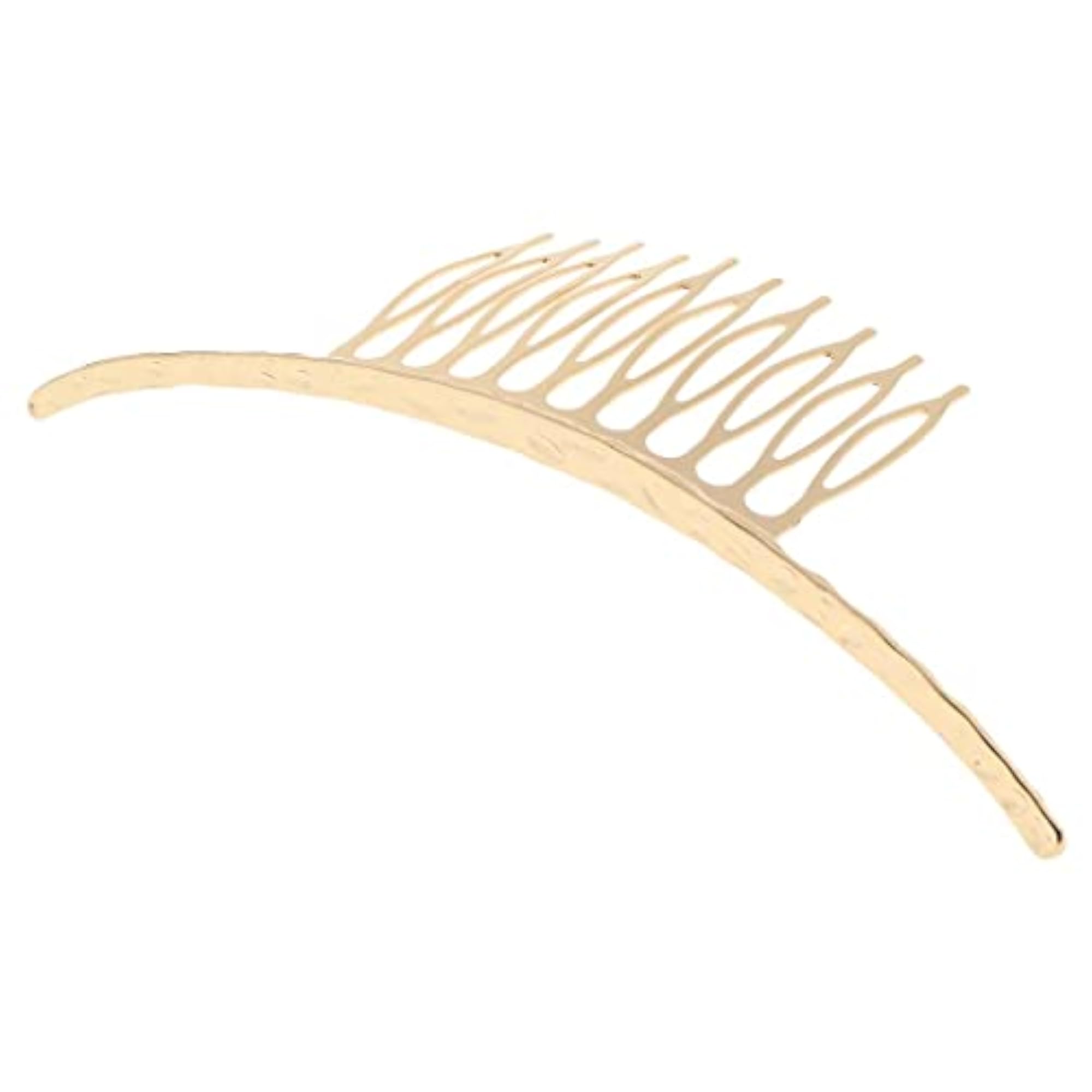 Retro Gold Metal Hair Comb Clips Set for Weddings