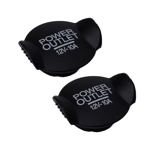 Mllepjdh 2 tapas de enchufe de coche de 12 V, tapas de enchufe a prueba de polvo para puerto de alimentación de coche, sello de puerto de salida