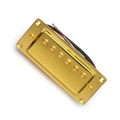 Micro Humbucker Mini Guitare Électrique 6 Trous avec Câble 4 Cœurs - Chrome