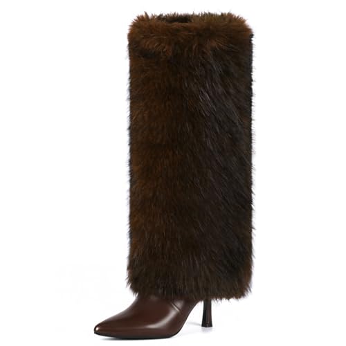 Elevate Your Winter Style with Fuzzy Kitten Heel Boots