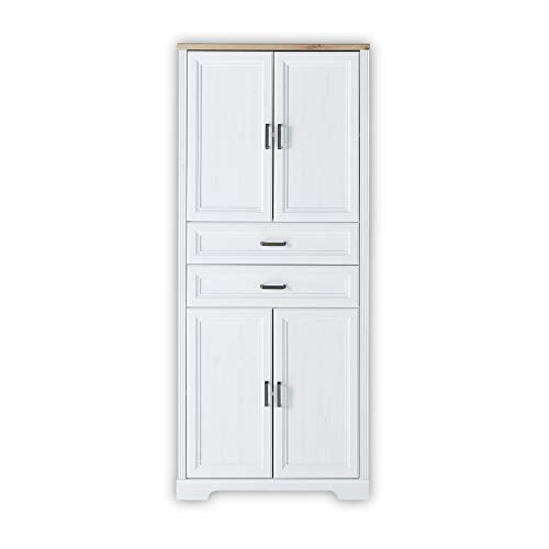 Stella Trading JASMIN Büroschrank in Pinie hell, Artisan Eiche Optik - Aktenschrank mit Schubladen und Türen - Landhausstil Büromöbel Komplettset - 86 x 204 x 38 cm (B/H/T) Stella Trading JASMIN Büroschrank in Pinie hell, Artisan Eiche Optik - Aktenschrank mit Schubladen und Türen - Landhausstil Büromöbel Komplettset - 86 x 204 x 38 cm (B/H/T)