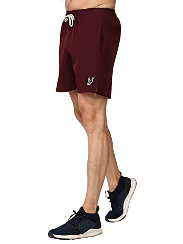 Image of Mens Arrival Athletic Cotton Shorts Two Side Pockets Super Stretchy Elastic with Drawstrings Running, Gym, Yoga, Fitness & Casual Wear Activewear Workout Shorts for Men