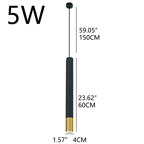 Lámpara de tubo largo LED con luz cálida antirreflejos para barra de cocina moderna 3
