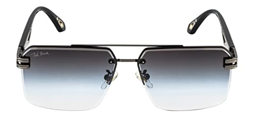 Image of Ted Smith Mens Womens Polycarbonate Uv Protection Metal Pilot Sunglasses