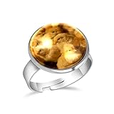Nuestro anillo de acero inoxidable es ajustable, se adapta a la mayoría de tamaños de dedos.