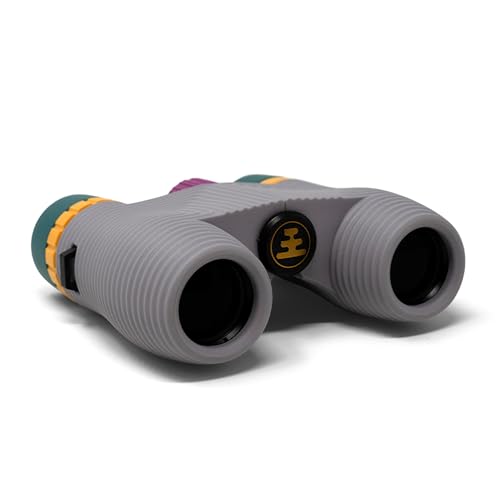 Nocs Provisions Standard Issue 8x25 Waterproof Binoculars, 8X Magnification, Bak4 Prism, Wide View Multi-Coated Lenses for Bird Watching, Hiking & Backpacking - Alpaca Purple