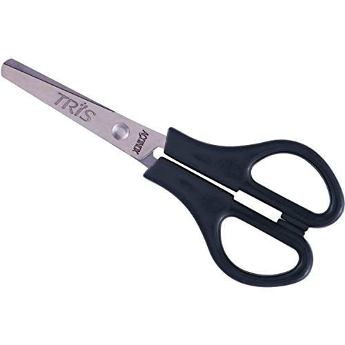 Display Tesoura Escolar 13cm, Tris, Class Black, Preta, 20 Unidades