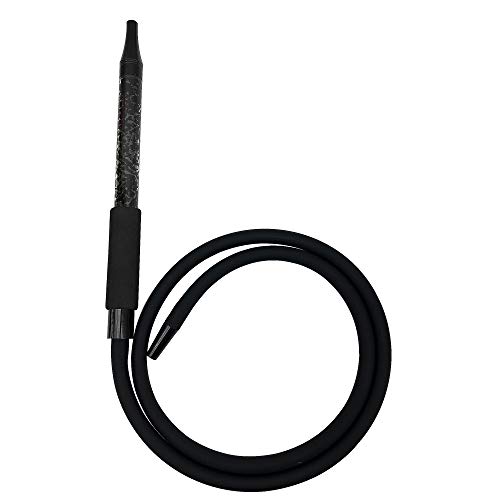 Kkduck Hookah Silicone Hose With Ice Mouth Tip Hookah Gelly Handle Shisha Pipe Hookah Ice Cool Accessories (Black) #TOP5