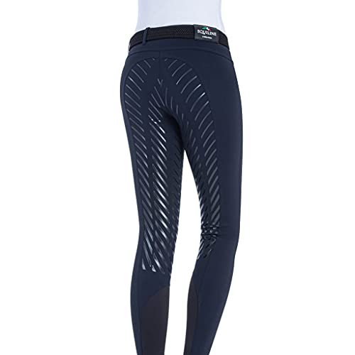 Equiline Costanzac - Pantalón de equitación para mujer, color azul oscuro
