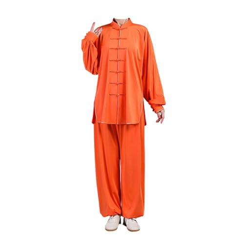 Leeonway Ropa Tradicional China,Tang Traje De Artes Marciales Kung Fu,Uniformes para Tai-Chi,CóModo Y Transpirable,Adecuado para Artes Marciales,Tai-Chi Y MeditacióN