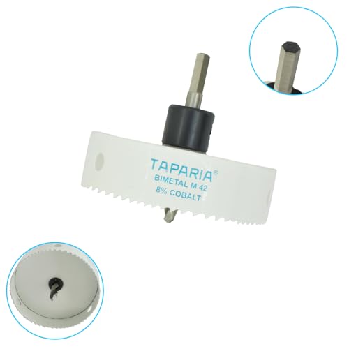 Image of Taparia Bimetal Mini Hole Saw HSM 89 - Precision Cutting Tool, High -Speed Steel Teeth for Wood, Metal & Plastic