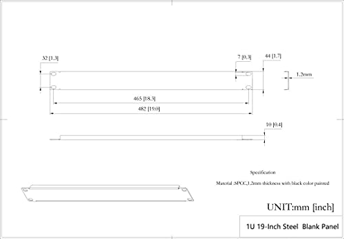 QiaoYoubang 5 Pack of 1U Blank Panel - Metal Rack Mount Filler Panel by QiaoYoubang - Used condition - Image 4